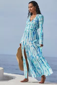 Праздничная многоярусная юбка Sosandar, синий