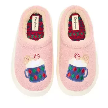 Праздничная новинка: женские тапочки-сабо Dearfoams, цвет pale mauve