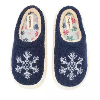 Праздничная новинка: женские тапочки-сабо Dearfoams, синий
