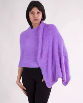 Праздничная шаль лилового цвета MR Complements, синий