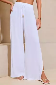 Праздничные брюки кафтаны Lipsy, белый