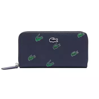 Праздничные иконки в кошельке на молнии Lacoste, синий