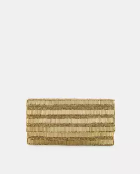 Праздничный конверт с линейными бусинами Latouche, желтый