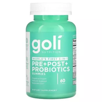 Пре+Пост+Пробиотики, 60 жевательных конфет Goli Nutrition