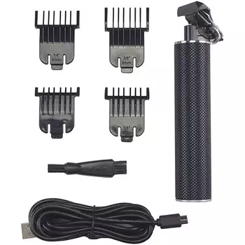 Прецизионная аккумуляторная машинка для стрижки волос из нержавеющей стали, черная, маленькая, Beper
