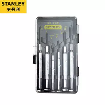 Прецизионная металлическая отвертка Stanley, 6 предметов, отвертка, отвертка 66-039-23 Эксклюзивно для предприятий