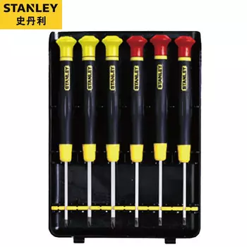 Прецизионная отвертка Stanley, набор C, набор отверток для часов, крестообразная микроотвертка, набор из 6 предметов 66-394-23