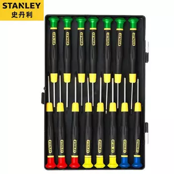 Прецизионная отвертка Stanley Наборная отвертка C крестообразная микроотвертка в форме цветка в форме риса Набор из 15 предметов 66-383-23