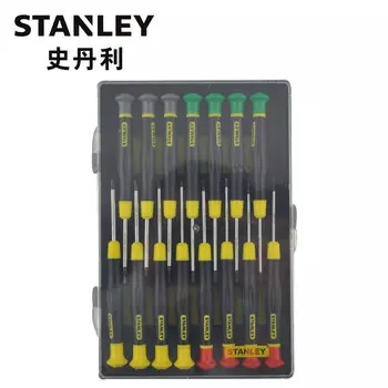 Прецизионные инструментальные отвертки STANLEY, набор микроотверток, 15 предметов, A 66-381-23
