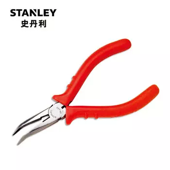 Прецизионные изогнутые плоскогубцы STANLEY с красной ручкой, 6 дюймов 84-054-23