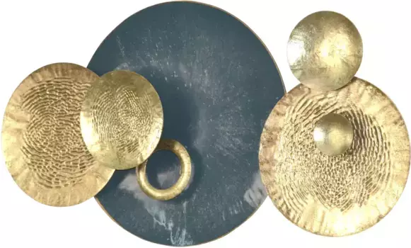 Предмет украшения стены из пижомы "украшение стены" Pajoma 91х48х9 см, цвет gold