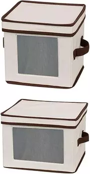 Предметы домашнего обихода 534 Ящик для хранения столовой посуды с крышкой и ручками 536 Ящик для хранения столовой посуды с крышкой и ручками Household Essentials