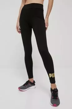 Предметы первой необходимости + металлические леггинсы Puma, черный