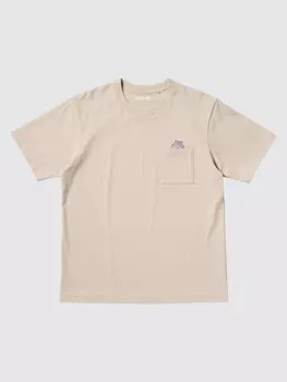 Представление детектива конана дело закрыто в графической футболке ut Uniqlo, бежевый