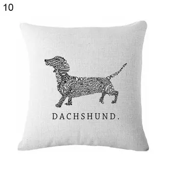 Прекрасная подушка для собаки в виде колбасы, чемодан, льняная поясная наволочка для кафе, дома, автомобиля, дивана-9 # Stuttg