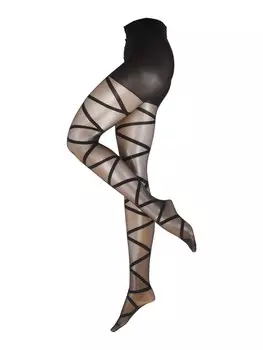 Прекрасные колготки Hunkemller Open Gladiator, черный