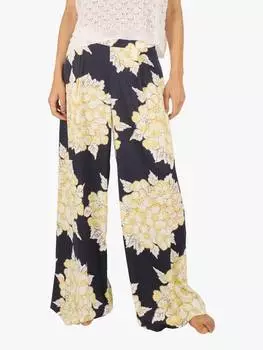 Прекрасные широкие брюки evie blooming Traffic People, цвет Navy/Cream