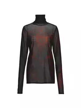 Prelude: сетчатая водолазка Aama Tales House Of Aama, черный