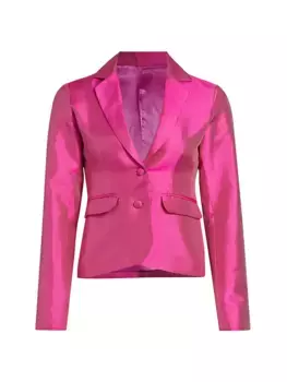 Prelude: шелковая куртка Aama Tales Berry House Of Aama, цвет raspberry