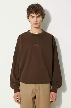 Премиальная хлопковая толстовка Premium Classics LX Crew Fleece Vans, коричневый