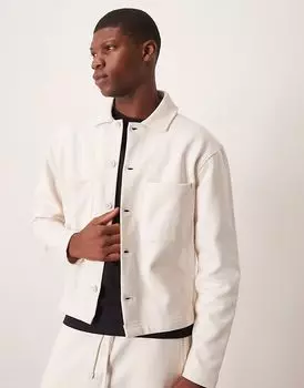 Премиальная куртка-бомбер ASOS DESIGN цвета экрю - CREAM