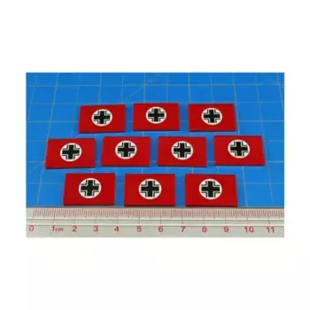 Премиальные печатные жетоны с флагами Второй мировой войны - Фашистская Германия, Token Sets - WWII Factions & Flags