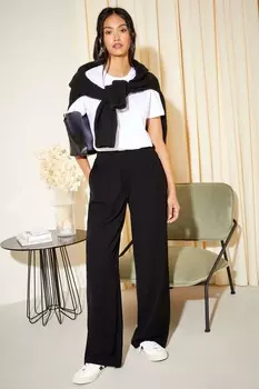 Премиальные широкие элегантные брюки Friends Like These, черный