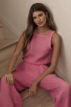 Премиальный топ из 100% льна Next, розовый