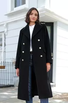 Премиальный удлиненный крой в стиле милитари Love & Roses, черный