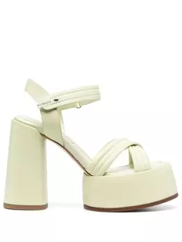 Premiata босоножки на платформе, зеленый