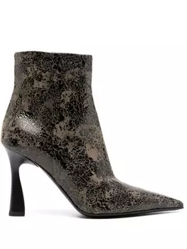 Premiata ботильоны с эффектом кракле, зеленый