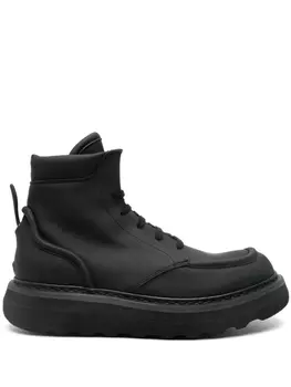 Premiata ботинки на шнуровке с дутыми вставками, черный