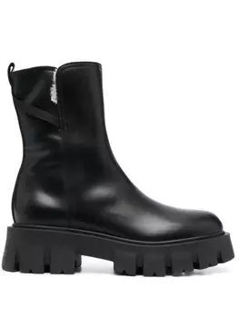 Premiata ботинки с искусственным мехом, черный