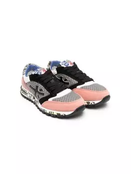 Premiata Kids кроссовки со вставками, черный