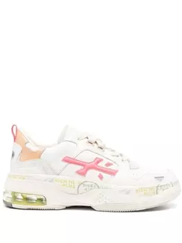 Кроссовки Premiata Drake, белый/розовый/оранжевый