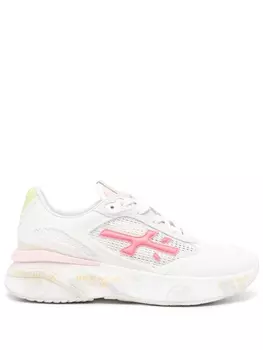 Кроссовки Premiata Moerun Distressed, белый/розовый
