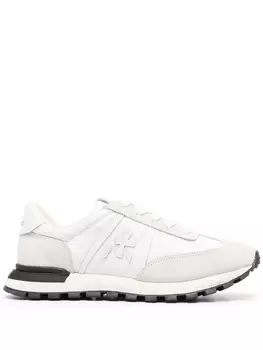 Кроссовки Premiata With Logo Patch, белый/черный