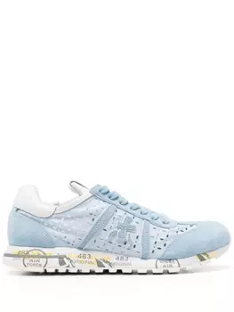 Premiata кроссовки с вырезами и вставками, синий