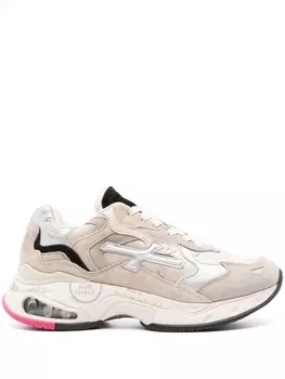 Premiata кроссовки Sharky с тисненым логотипом, нейтральный цвет