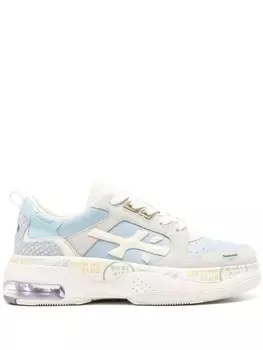 Кроссовки Premiata With Inserts, голубой/белый/светло-серый