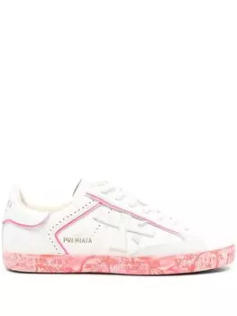 Premiata кроссовки Stevend с эффектом потертости, белый