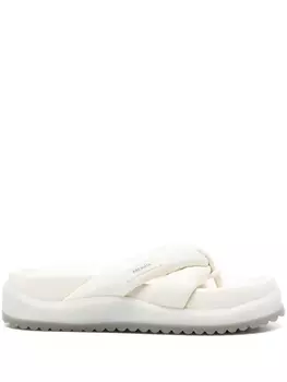 Premiata шлепанцы с Т-образным ремешком, нейтральный цвет