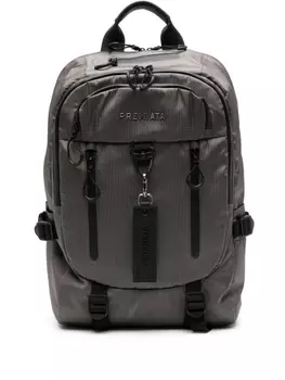 Premiata Venture logo-plauqe backpack, серый