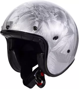 Шлем мотоциклетный Premier Le Petit Classic DR Jet Helmet, серебристый