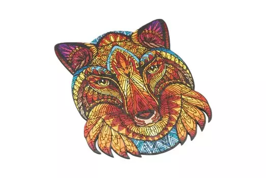 Премиум-эко деревянный пазл «Лиса» 156 деталей. Размер А3 Drewyan