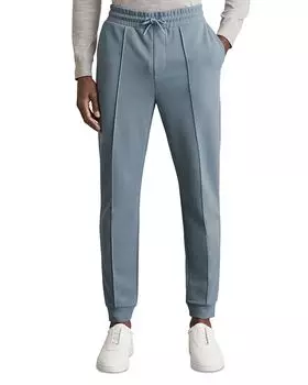 Премиум Джоггеры Regular Fit с кулиской на поясе REISS, синий