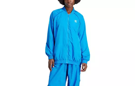 Премиум Fr Спортивная куртка Пальто Женская Bird Feather Blue Adidas Originals, Bird Feather Blue