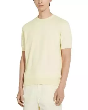 Премиум хлопковая футболка ZEGNA, желтый