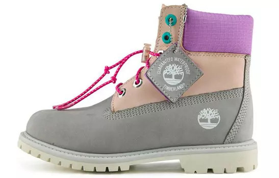 ПРЕМИУМ Коллекция Уличные Ботинки Женские Серые Timberland