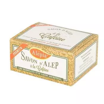 Премиум, мыло Алеппо с кофеином, 125 г Alepia